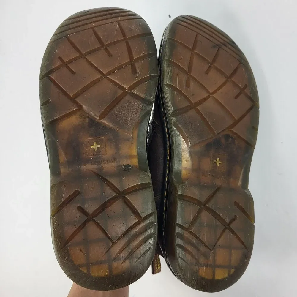 DR MARTENS SUSSEX Boots Men 8 Brown Chukka Leather AS IS READ